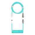 Cooler Master Type-C Coiled Cable Cyan KB-CCZ1