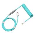 Cooler Master Type-C Coiled Cable Cyan KB-CCZ1