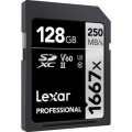 Lexar Pro SILVER Series 1667x 128GB SDXC UHS-II Memory Card LXSD1667P128