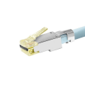 Simply45 Shielded Pass Through RJ45 CAT6 Connector 50-pack NET-S45-1755P