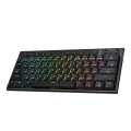 Redragon Noctis Pro 61-Key Red Switch RGB Low Profile Wireless Gaming Mechanical Keyboard - Black RD