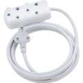 Switched Basics 3m Light Duty SBS Extension Cable 2 x 16A Socket - White SWD-70007-3-WT