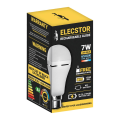 Elecstor B22 7W 1200mah Rechargeable LED Bulb - Cool White TIT-A60-7W-B22CW