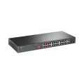 TP-Link TL-SL1226P 24-port PoE+ Fast Ethernet Unmanaged Switch with 2x Gigabit RJ45 and Combo SFP Po