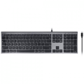 Macally Slim Type-C Wired Keyboard Grey UCACEKEYSG
