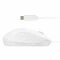 Macally Ambidextrous USB Type-C Optical 1000 DPI Mouse - White UCTURBO