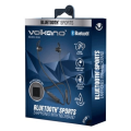 Volkano Marathon Series Wireless Bluetooth Earphones with Neckband Black VK-1101-BK