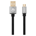 VolkanoX Couple Series 1m Micro USB Premium Twin Pack Charge and Data Cable Black VK-20068-BK