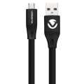 Volkano Slim Series 1.2m Micro USB Charge and Data Cable Black VK-20082-BK