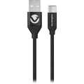 Volkano Weave Series Fabric Braided Type-C Cable 3m Black VK-20145-BK