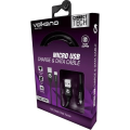 Volkano Weave Series Micro USB Fabric Braided Cable 3m Black VK-20146-BK