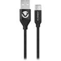 Volkano Weave Series Micro USB Fabric Braided Cable 3m Black VK-20146-BK