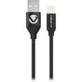 Volkano Weave Series Type-A to MFI Lightning Fabric Braided Cable 3m Black VK-20147-BK