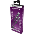 Volkano Weave Series 2-pack 4-in-1 Charge and Data Cable VK-20172-BK