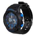 Volkano Session Series Sports Watch Black and Blue VK-5202-BKBL