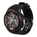 Volkano Session Series Sports Watch Black and Rose Gold VK-5202-BKRG