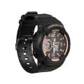 Volkano Session Series Sports Watch Black and Rose Gold VK-5202-BKRG