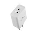 Volkano Potent Duo Series 65W Dual PD Compact Wall Charger VK-8055-WT