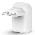 Belkin BoostCharge 37W Dual-port USB Type-A and Type-C with PPS Wall Charger White WCB007VFWH