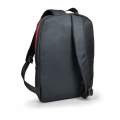 Port Designs Portland Backpack Black and Red Linen and Polyester 105330