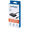 Manhattan USB-C to Gigabit Network Adapter with Power Delivery Port 153454