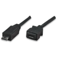 Manhattan 1.8m USB Cable Micro-USB A Black 307406