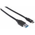 Manhattan 1m Superspeed+ USB C Device Cable 353373