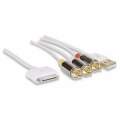 Manhattan 1.5m Ilynk AV Cable Composite Video Cable 3 X RCA + USB White 393713