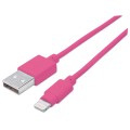 Manhattan 1m USB-A to Lightning Cable Male to Male Mfi Certified Apple Approval Program 394222