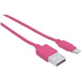Manhattan 1m USB-A to Lightning Cable Male to Male Mfi Certified Apple Approval Program 394222