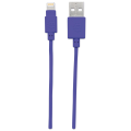 Manhattan 1m USB-A to Lightning Cable Male to Male Mfi Certified 480 Mbps USB 2.0 Purple 394239