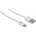 Manhattan 1m USB 2.0-A/Lightning White 394246