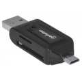 Manhattan Card Reader USB/Micro-USB Black 406215