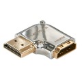 Lindy Cromo HDMI Male to Female 90-Degree Right Angle Adapter - Right 41507