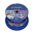 Verbatim 4.7GB DVD+R 16X Printable Spindle 50-Pack 43512