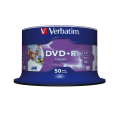 Verbatim 4.7GB DVD+R 16X Printable Spindle 50-Pack 43512