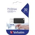 Verbatim PinStrip 32GB Black USB 2.0 Type-A USB Flash Drive 49064