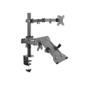 Equip 13-inch to 32-inch Articulating Dual Arm Monitor Desk Mount Bracket 650119