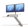 Fellowes Lotus RT Sit-Stand Workstation Dual White 8081801