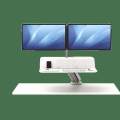 Fellowes Lotus RT Sit-Stand Workstation Dual White 8081801