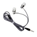 Astrum EB250 Stereo Earphone Electro Painted with In-wire mic Silver A11025-S