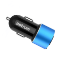 Astrum CC340 Dual USB Car Charger Blue A93034-C