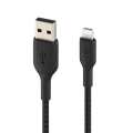 Belkin BoostCharge Pro Flex 3m USB-A Cable with Lightning Connector Black CAA010BT3MBK