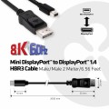 Club 3D Mini DisplayPort to DisplayPort 1.4 2m Cable CAC-1115