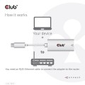 Club 3D CAC-1519 USB3.2 Gen1 Type-C to Gigabit Ethernet Adapter M/F