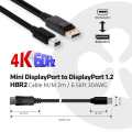 Club 3D Mini DisplayPort to DisplayPort 1.2 2m Cable CAC-2163