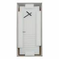 Parrot Glass Clock With Notes 200x580mm White CG2058W