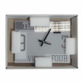 Parrot Glass Clock 210x300mm Grey CG3020L