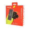 Canyon ??-15 Universal Smartphone Magnetic Car Holder with Wireless Charging Black CNE-CCA15B