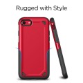 Tuff-Luv Rugged ShockProof Cover for Apple iPhone SE 7/8 2020/2022 - Red J15_93